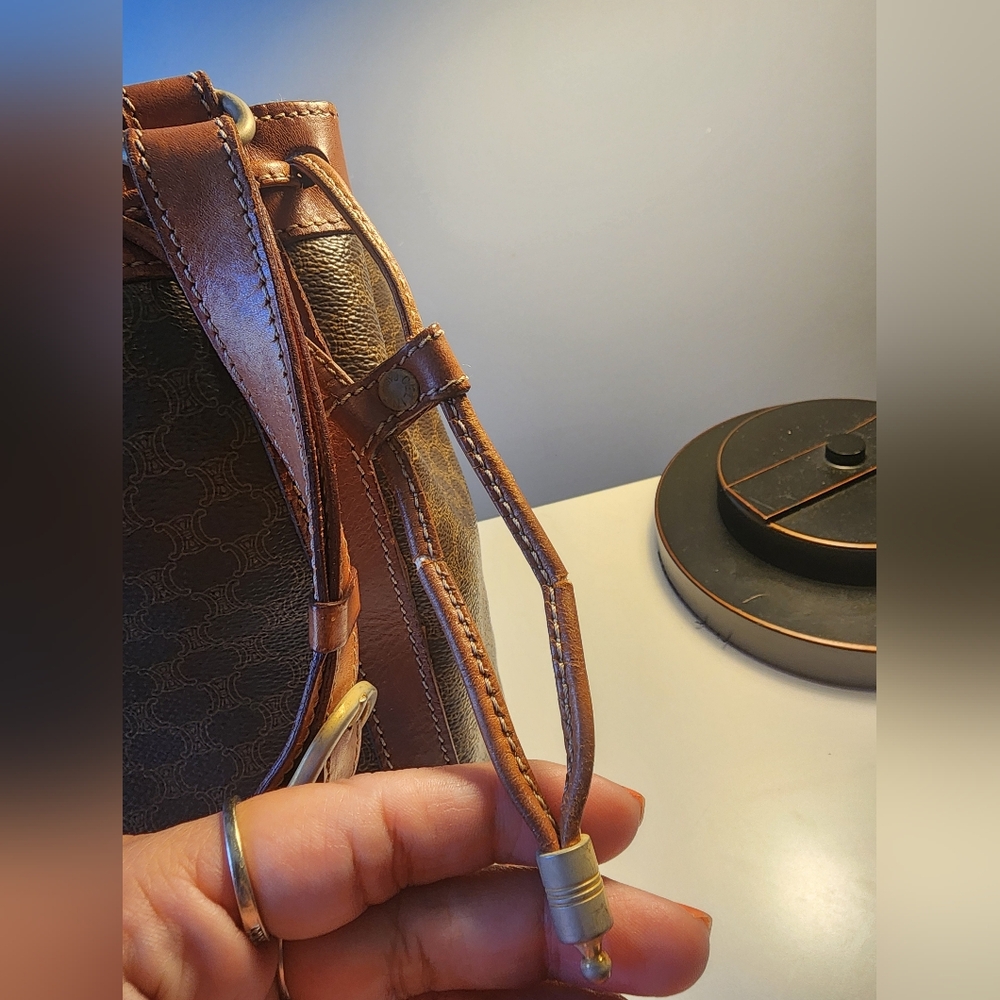 Celine Macadam Authentic Drawstring Shoulder Bag … - image 3